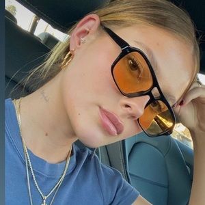 Lexxola Damien Orange/Black Sunglasses